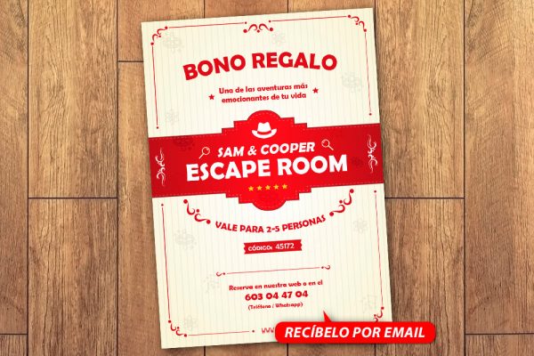 Bono Regalo Escape Room 5 Personas